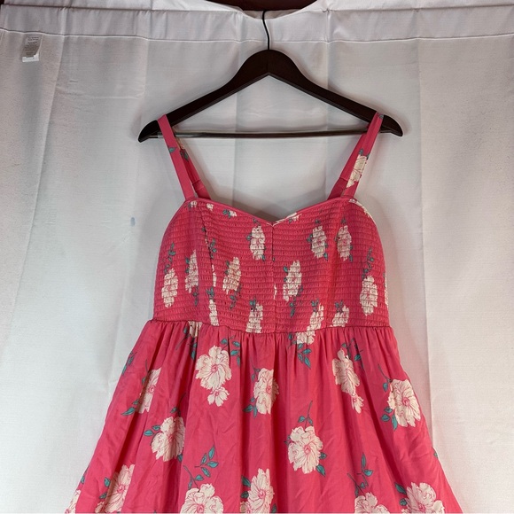 TORRID Women’s Size 1 1X 14-16 Dress Sundress Smocked Stretch Floral NWT Lined - Picture 4 of 16